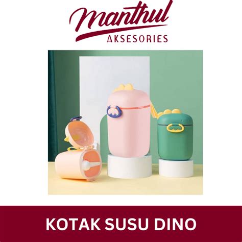 Jual Kotak Tempat Susu Bubuk Bayi Anak Ml Dino Snack Container