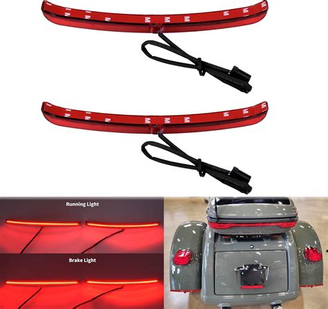 Hdbubalus Motorcycle Rear Fender Blades Led Tail Light