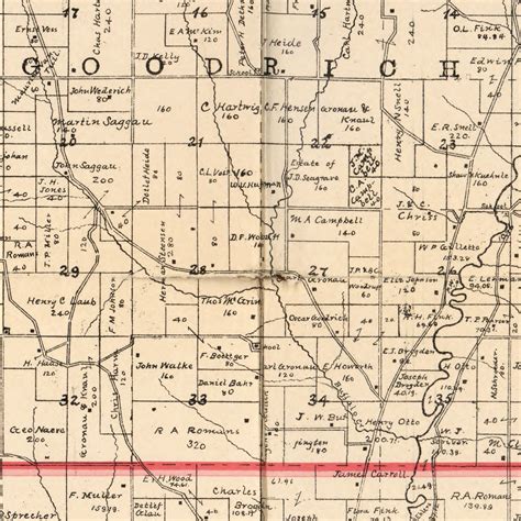 Vintage Map of Crawford County, Iowa 1898 by Ted's Vintage Art