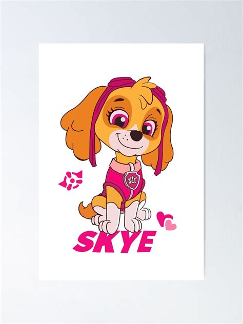 "Skye Paw Patrol" Poster by Thundersome | Redbubble