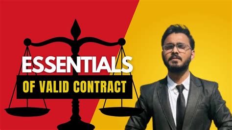 Essential Of Valid Contract Youtube