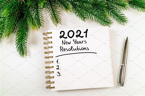 New year resolutions 2021 on desk | Holiday Stock Photos ~ Creative Market