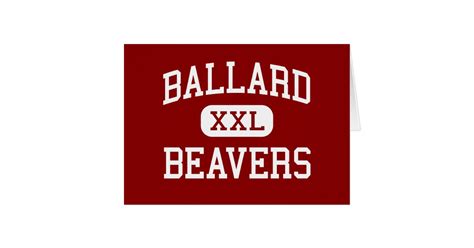 Ballard Beavers High Seattle Washington Greeting Card Zazzle