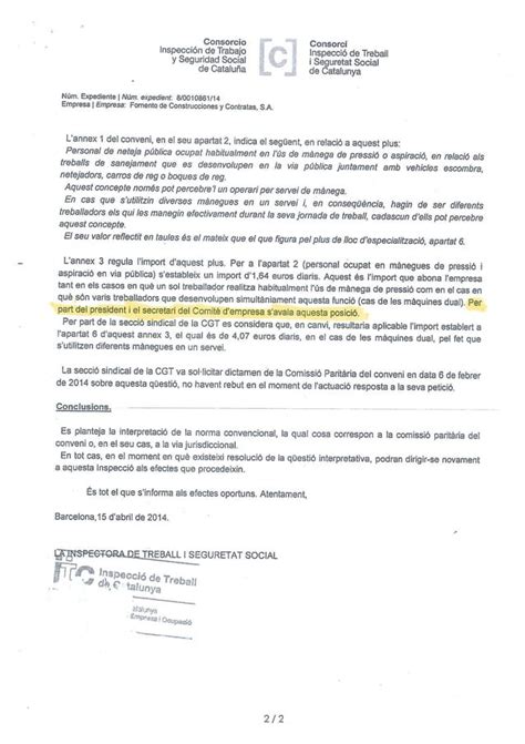 Resolución de Inspección de Trabajo tema Pistolas de Agua centro Font