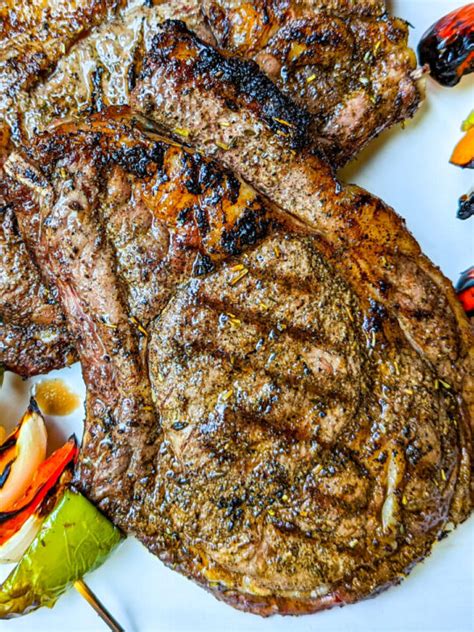 Grilled Ribeye Steak Recipe Only Ingredients Momsdish Atelier Yuwa