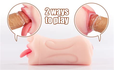 5 9 Inch Realistic Mouth With 3D Teeth And Tongue Pocket Pussy AcmeJoy