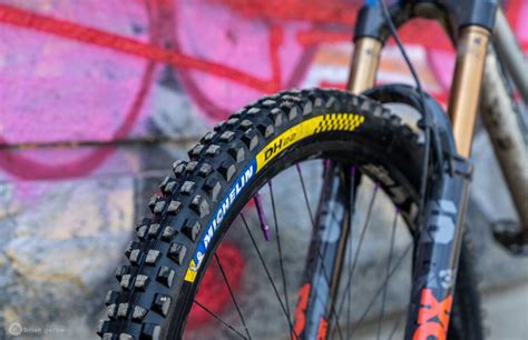 michelin dh mtb tires provide unparalleled grip  cornering support