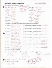 The Triangle Inequality Theorem Worksheet - Worksheets Library