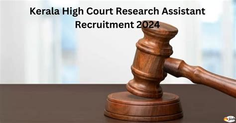 Kerala High Court Recruitment Apply Online For Research