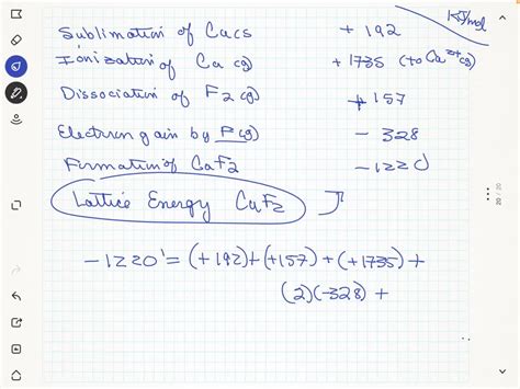 SOLVED Calculate The Lattice Enthalpy For Calcium Sulfide Using The