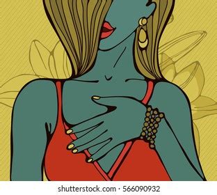 Vector Illustration Woman Swimsuit Bikini Image Stock Vector Royalty Free