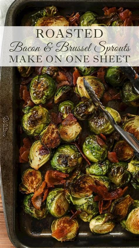 Roasted Bacon And Brussel Sprouts On One Sheet Sugar Maple Farmhouse Artofit