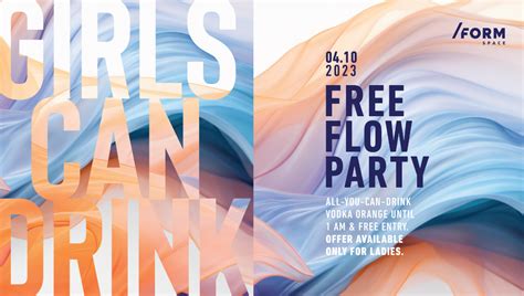 Bilete Girls Can Drink Free Flow Party At FORM Space 4 Oct 23 Ora