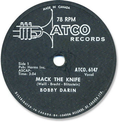 Popsike Bobby Darin Rockn Roll Rpm Record Mack The