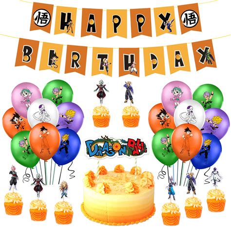 Buy Pcs Dragon Ball Z Anime Birthday Party Decorations Balloon Banner