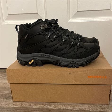 Merrell Shoes Merrell Mens Moab 3 Prime Mid Waterproof Hikingtrail Boot In Black Colorway