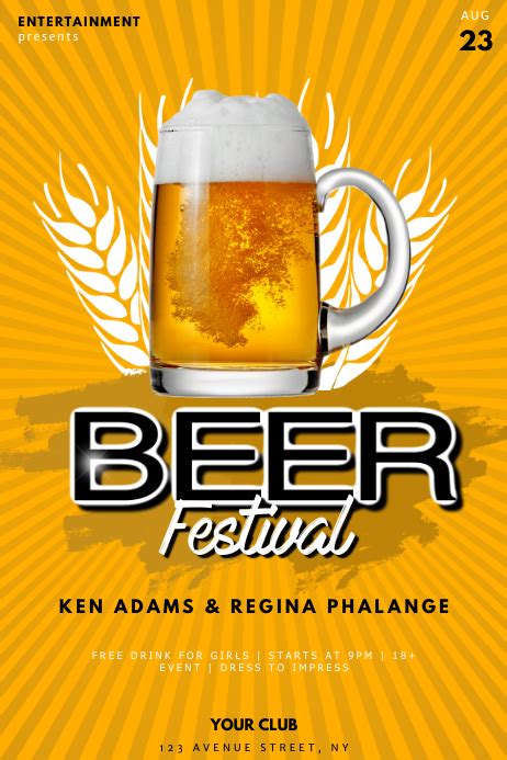 Beer Festival Flyer Template Postermywall