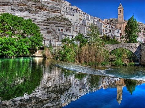 Puente Romano y playa del río Júcar Siente Saborea es