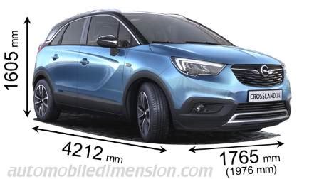 Dimension Opel Crossland X Volume Coffre Et Similaires