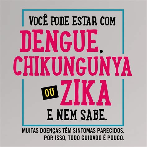 Ministério da Saúde on Twitter Os sintomas da dengue chikungunya e