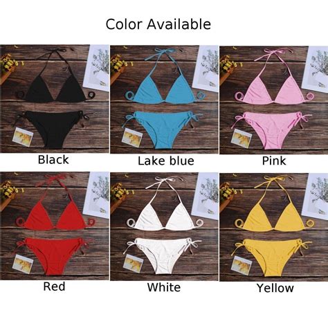 Bikini Set Women Bikini Set Thong Bandage Style Bikini Set Sexy