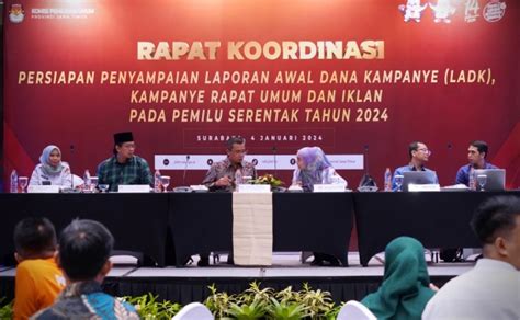 Kpu Jatim Wajibkan Parpol Dan Calon Anggota Dpd Laporkan Dana Kampanye