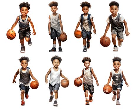 Kids Basketball Clipart Png Basketball Black Kids Clipart Basketball ...