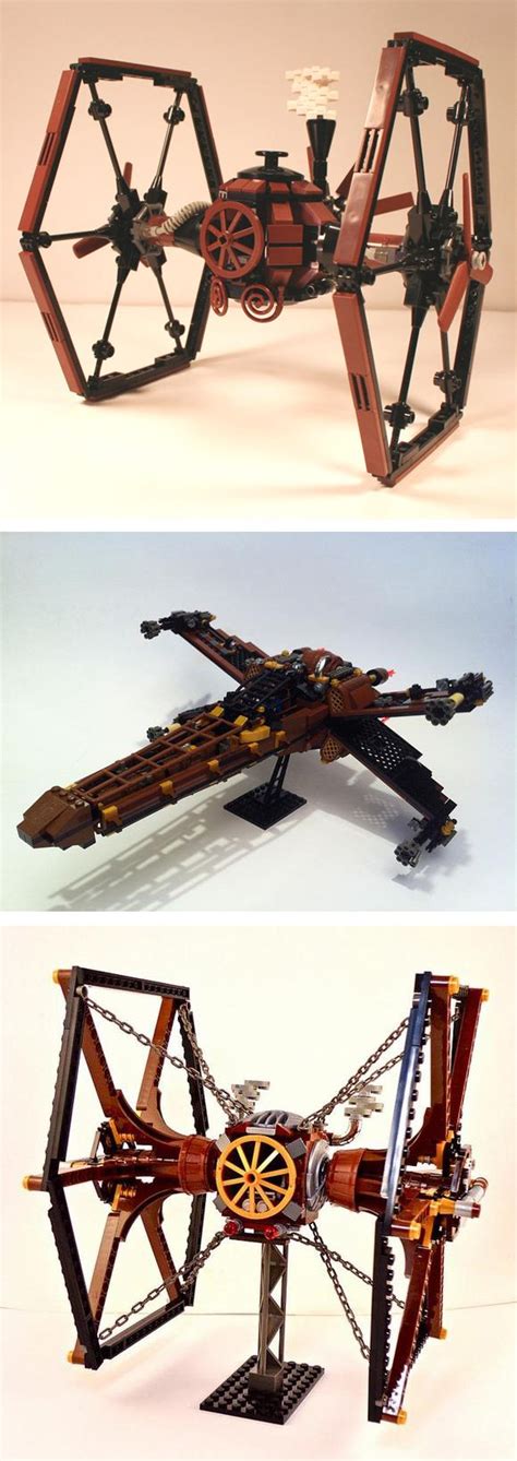 Steampunk Lego X Wing And Tie Fighters Gadgetsin Steampunk Lego