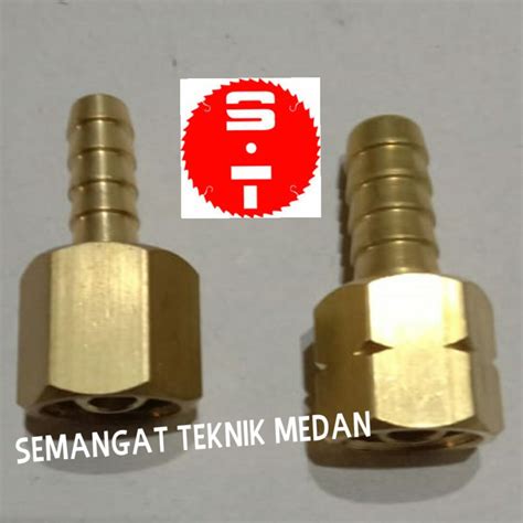 Jual Nepel Connector Hose Blander Lpg Oxygen Oksigen Kuningan Set