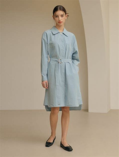 MUSINSA GENERAL IDEA Pristine Shirt Dress BLUE WBC1L15505