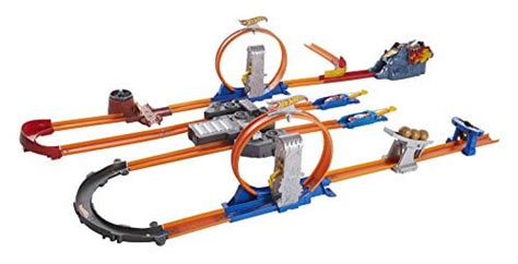 Hot Wheels Track Builder Total Turbo Takeover Track Set Walmart Walmart