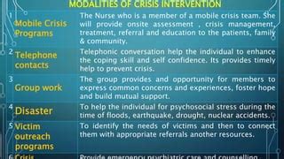 Crisis intervention | PPT