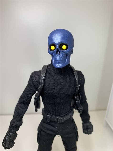 Mezco One12 Collective Black Skulls Death Brigade Custom Head Skull