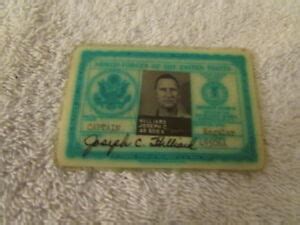 1958 United States Armed Forces Of The United States Air force ID Card ...