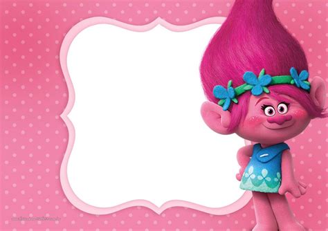 Invitaci N Cumplea Os Trolls Festa De Anivers Rio Dos Trolls