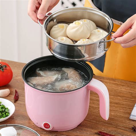 Portable Electric Nonstick Hot Pot Mini Rapid Noodles Cooker Momo Maker Multi Functional