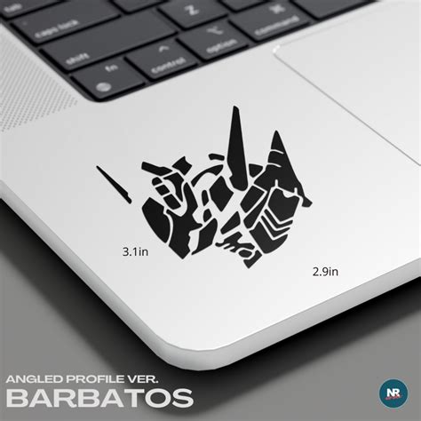 Gundam Barbatos Angled Profile Ver Vinyl Decal Anime Mecha Mobilesuit