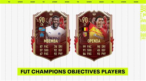 Fifa Openda And Mbemba Ligue Tots Fut Champions Finals Objectives