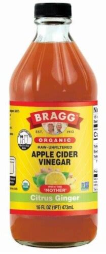 Bragg® Organic Citrus Ginger Enhanced Apple Cider Vinegar 16 Fl Oz Ralphs