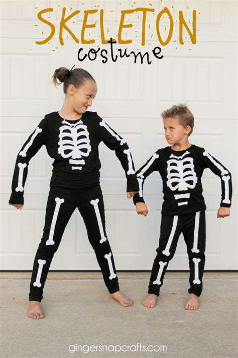 Skeleton Costume {tutorial} – gingersnapcrafts