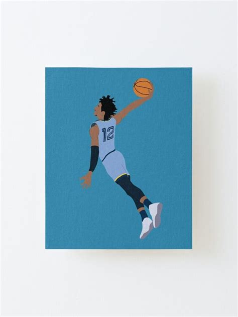 Ja Morant Dunk Canvas Print - Elevate Your Wall Decor