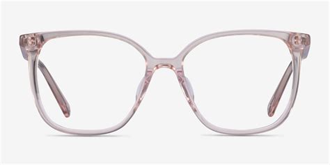 Latte Square Clear Beige Glasses for Women | EyeBuyDirect