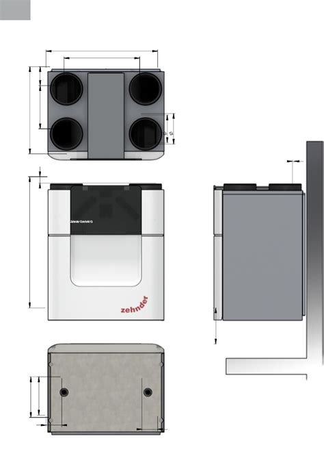 Detail View Of ComfoAir Q350 HRV Comfort Vent Q350 HRV