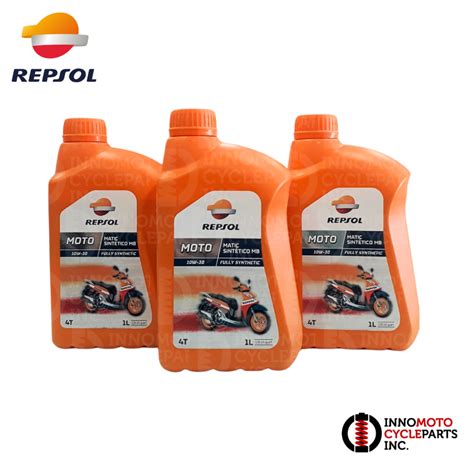 Repsol MOTO MATIC Sintetico 1L Fully Synthetic 10W30 API SN JASO MB