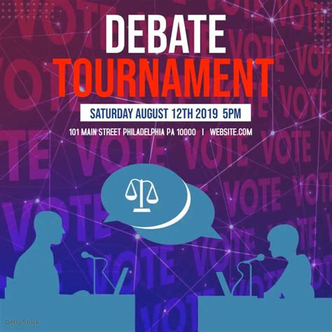 Copy Of Debate Social Media Template Postermywall