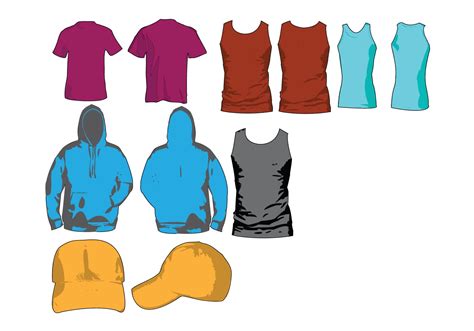 Clothing Templates Pack Download Free Vector Art Stock Graphics And Images