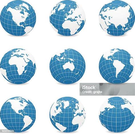 Vetores De Azul World Globos E Mais Imagens De Globo Terrestre Globo Terrestre Latitude