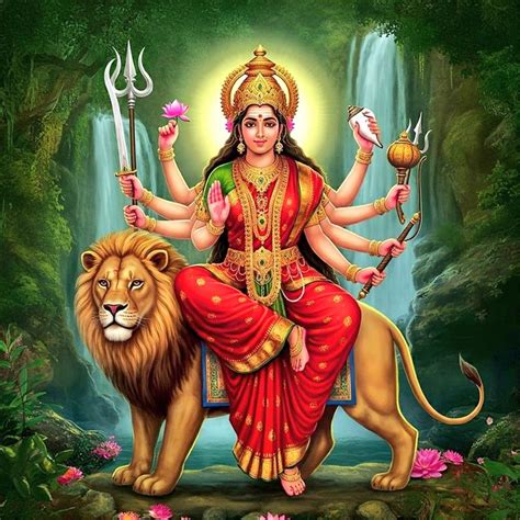 pin  shivam rajvir  durga maa  portrait wallpaper devi images