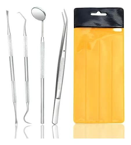 Kit Básico Exploración 1x4 Dental Acero Inoxidable Meses Sin Interés