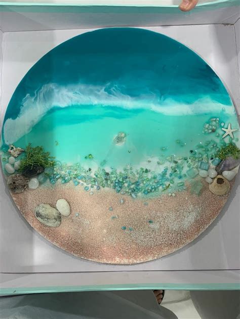 Ocean Resin Art Resin Art Epoxy Resin Art Epoxy Resin Crafts